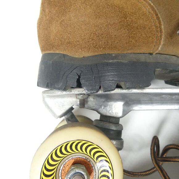 Leather Roller Skates Vintage Handpainted Tigers Sure Grip Super X7L Plates main image 4